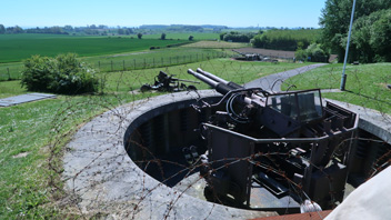 Langelandsfortet – Kanonstilling med 40 mm dobbelt Bofors
