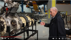 Video DC-3 motoren indefra